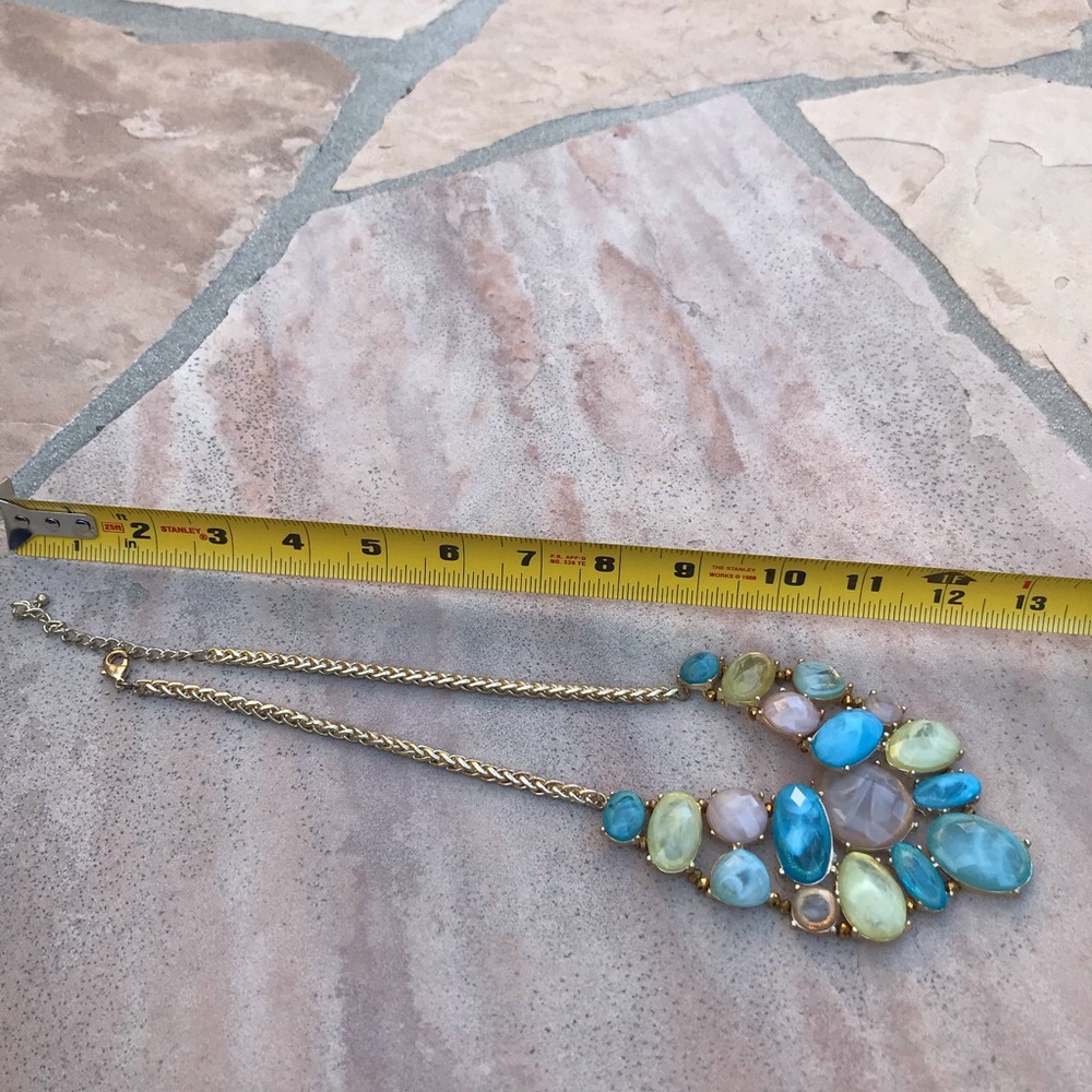 Multi Color Statement Necklace - Picture 5 of 7